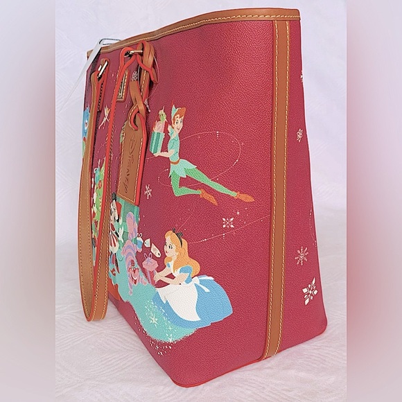 SALE - Dooney & Bourke Disney Parks Disney Christmas Holiday Large Tote Bag - Picture 4 of 15
